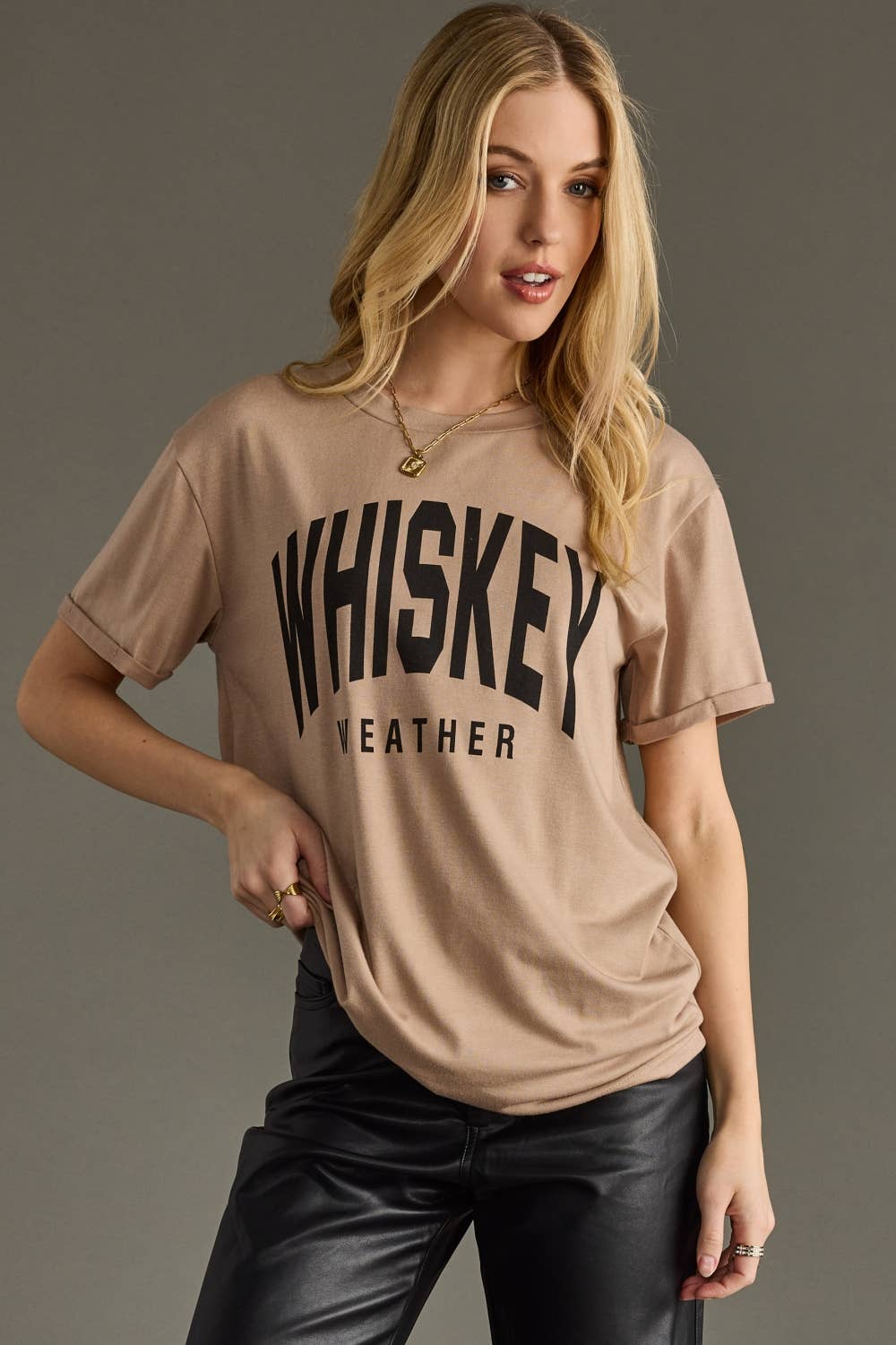 Lt. Brown Whiskey Weather Tee