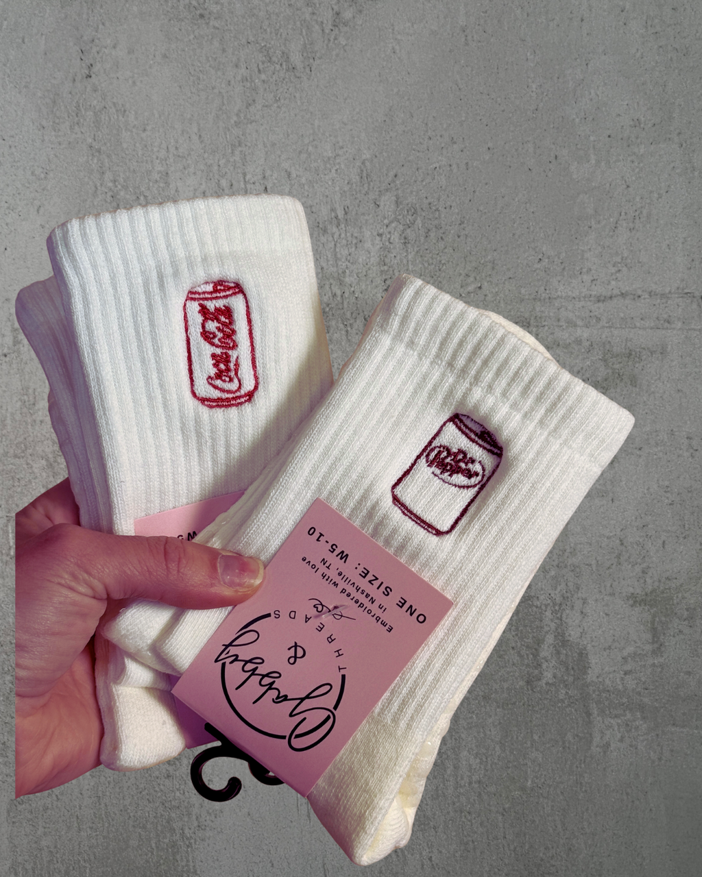 Dr. Pepper Grip Socks