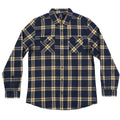 Mens Flannel Shirt: Navy / M