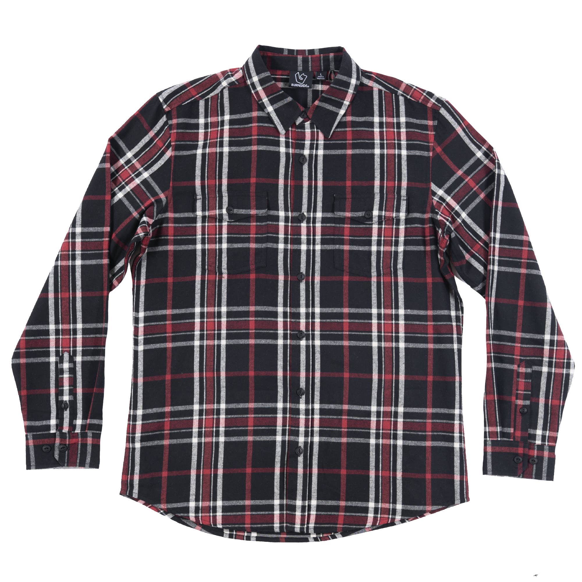 Mens Flannel Shirt: Navy / M
