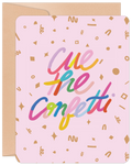 Cue the Confetti Colorful Congratulations Card