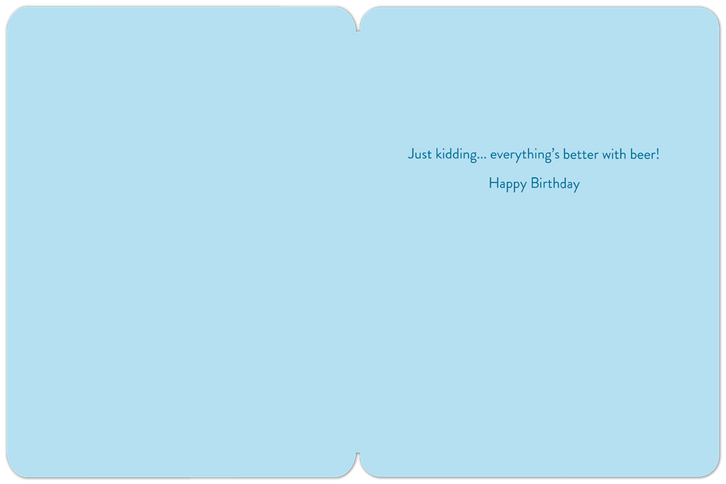 Cake or Beer Decisions are Hard Birthday Card