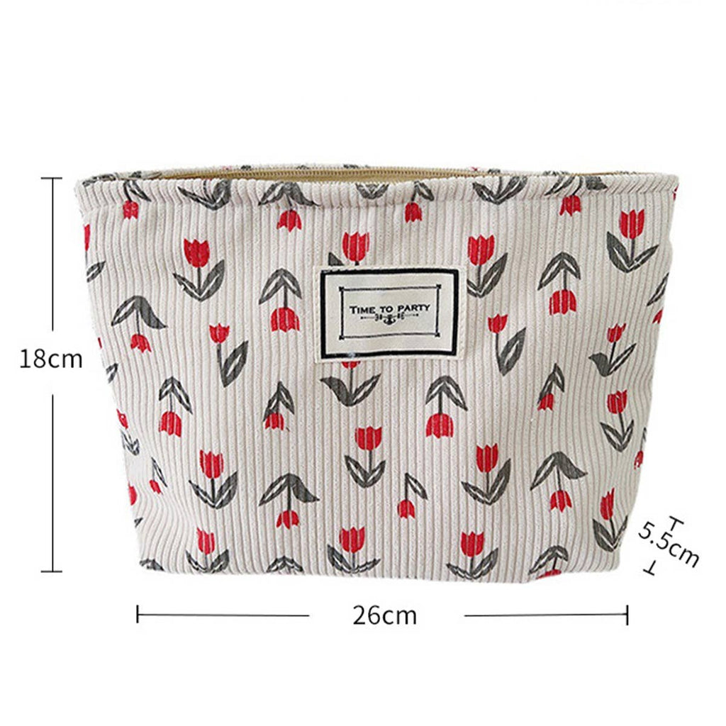 PORTABLE TRAVEL STORAGE BAG MAKEUP BAG_CWAB1223: Orange / (OS) 2