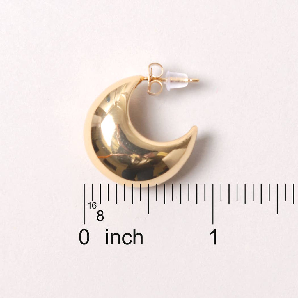 14K Gold-Dipped Post Earring: GLD / ONE SIZE