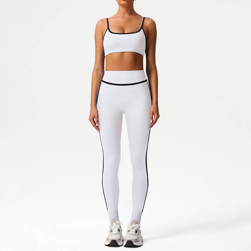 Built-In Pads Bra&High-Waisted Leggings 2-Piece Active set
