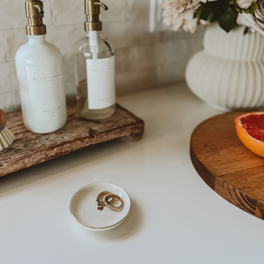 Gold Heart Jewelry Dish - Home Decor & Gifts