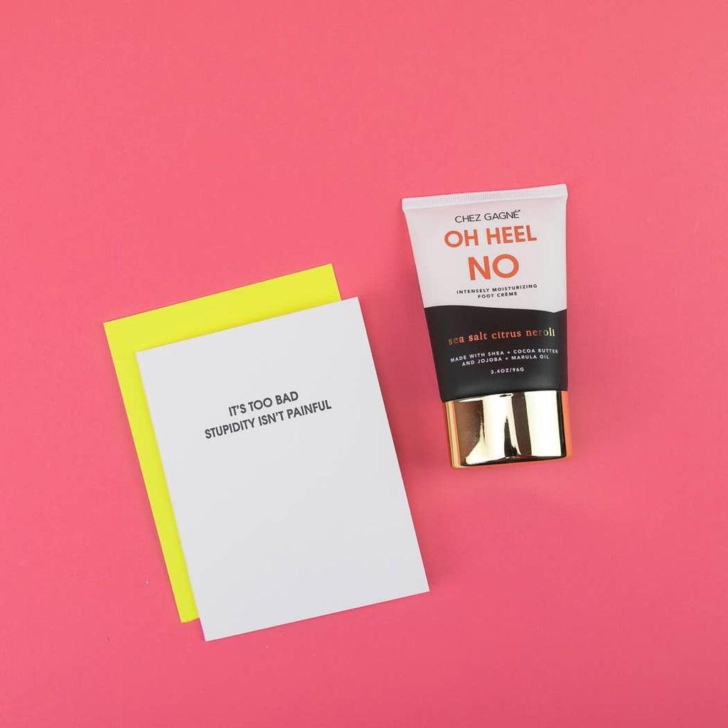 Oh Heel No - Foot Cream, Funny Gift, Sea Salt Citrus Neroli