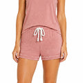 Burnout Fleece Drawstring Shorts 