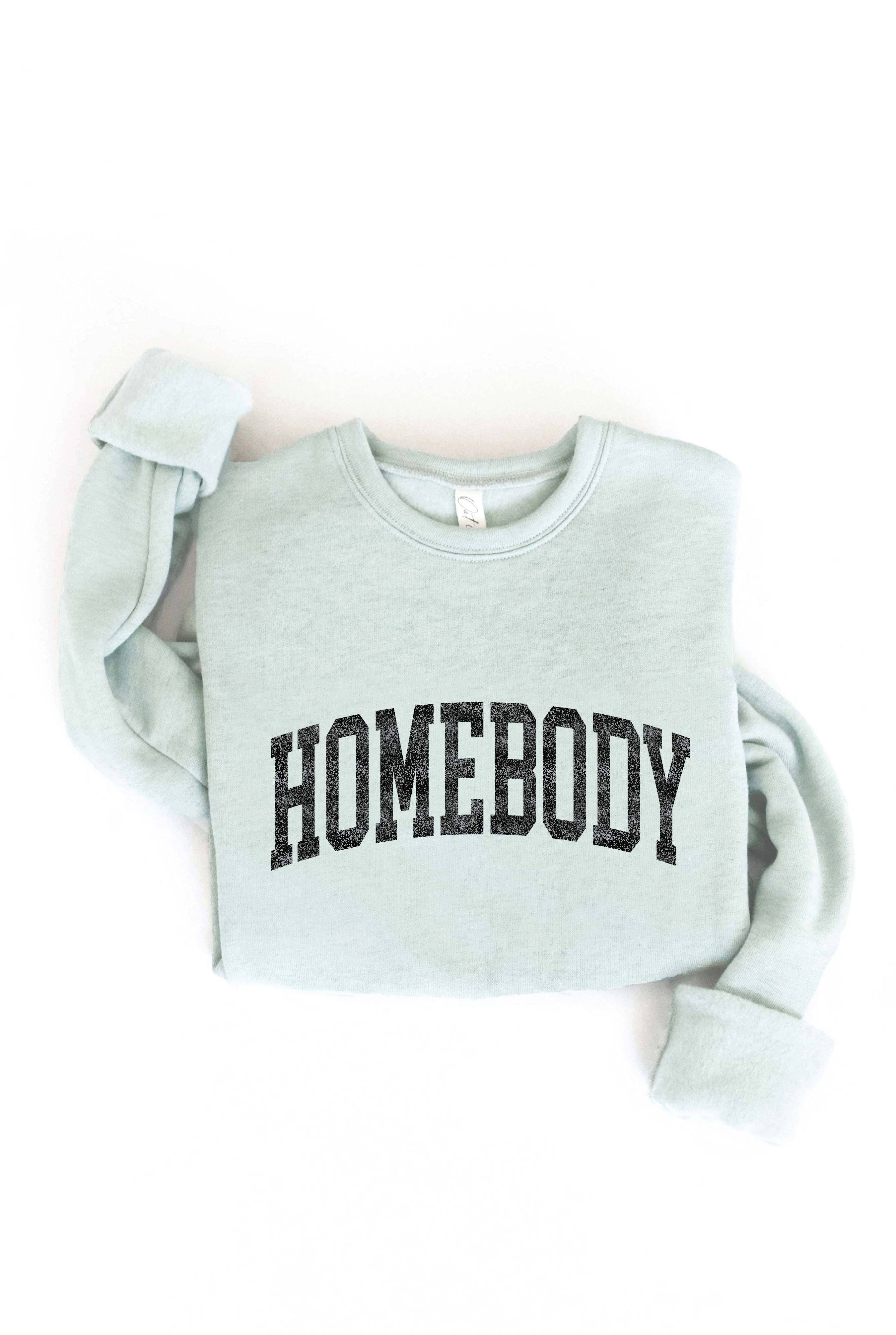 HOMEBODY Graphic Sweatshirt: ROSE / M