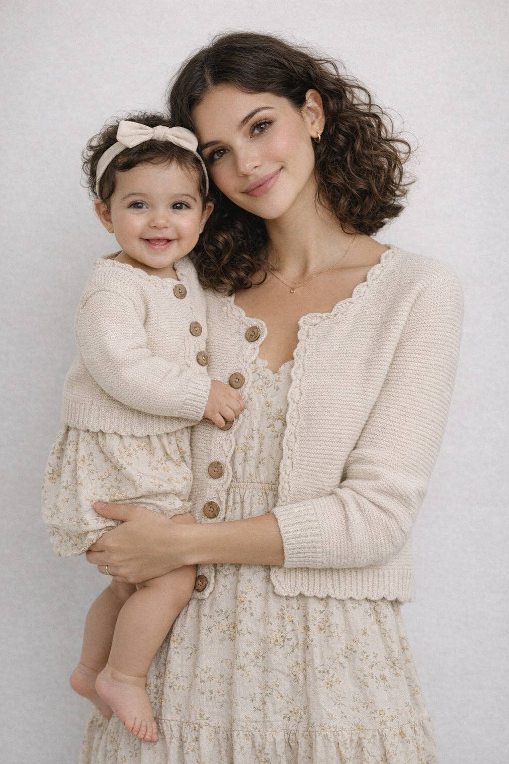 Baby Sophia Sweater: Champagne pink / 6-12m