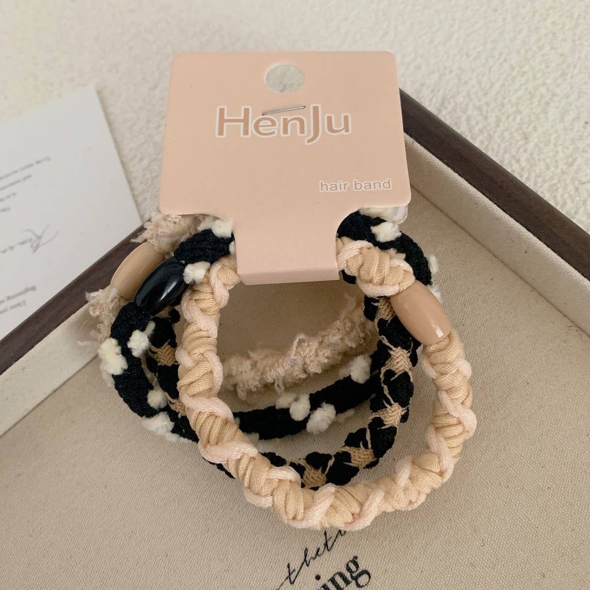 SOFT, ELASTIC AND SIMPLE HAIR TIES MILKYCOFFEE