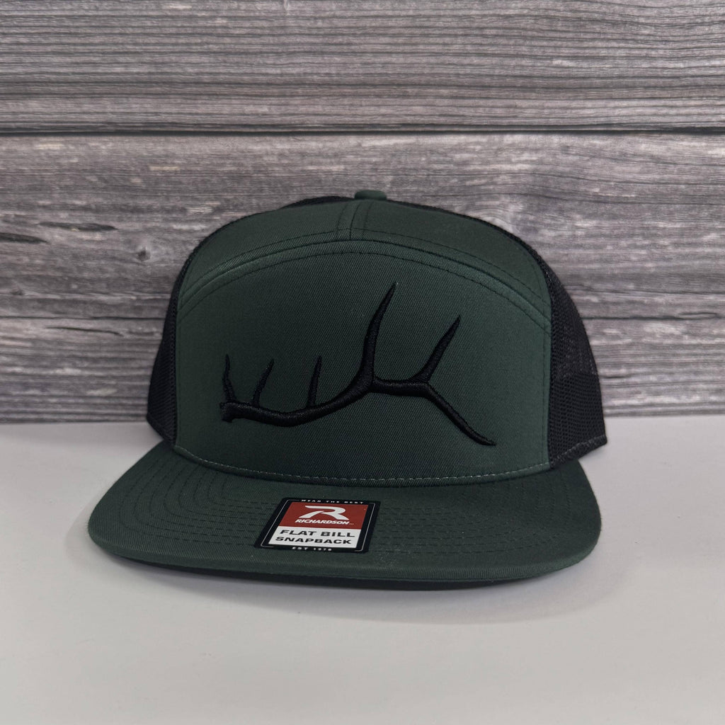 3D Embroidered Elk Antler Hat – 208Tees: 168 - Dark Green