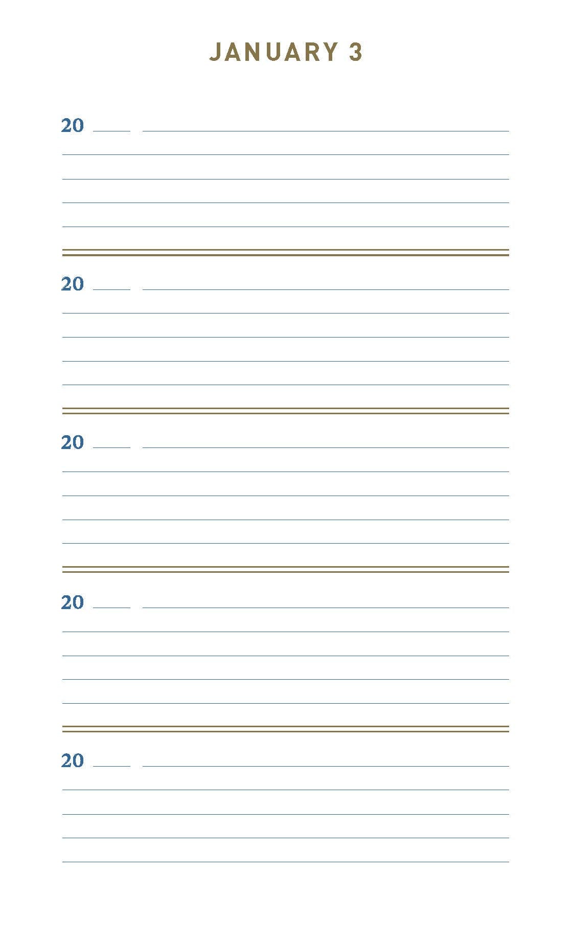 Denim One Line A Day
