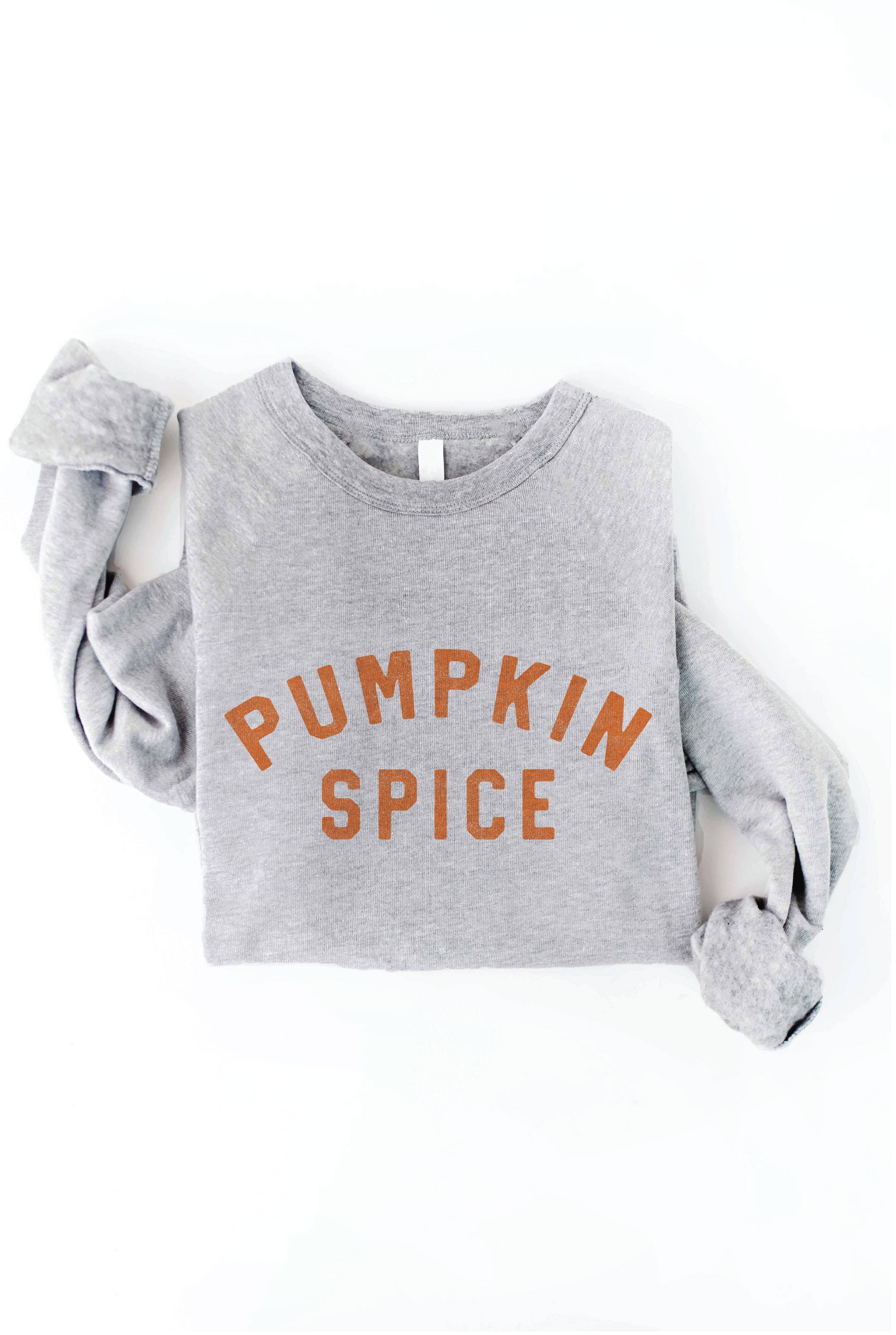 PUMPKIN SPICE Graphic Sweatshirt: AUTUMN LEAF / S