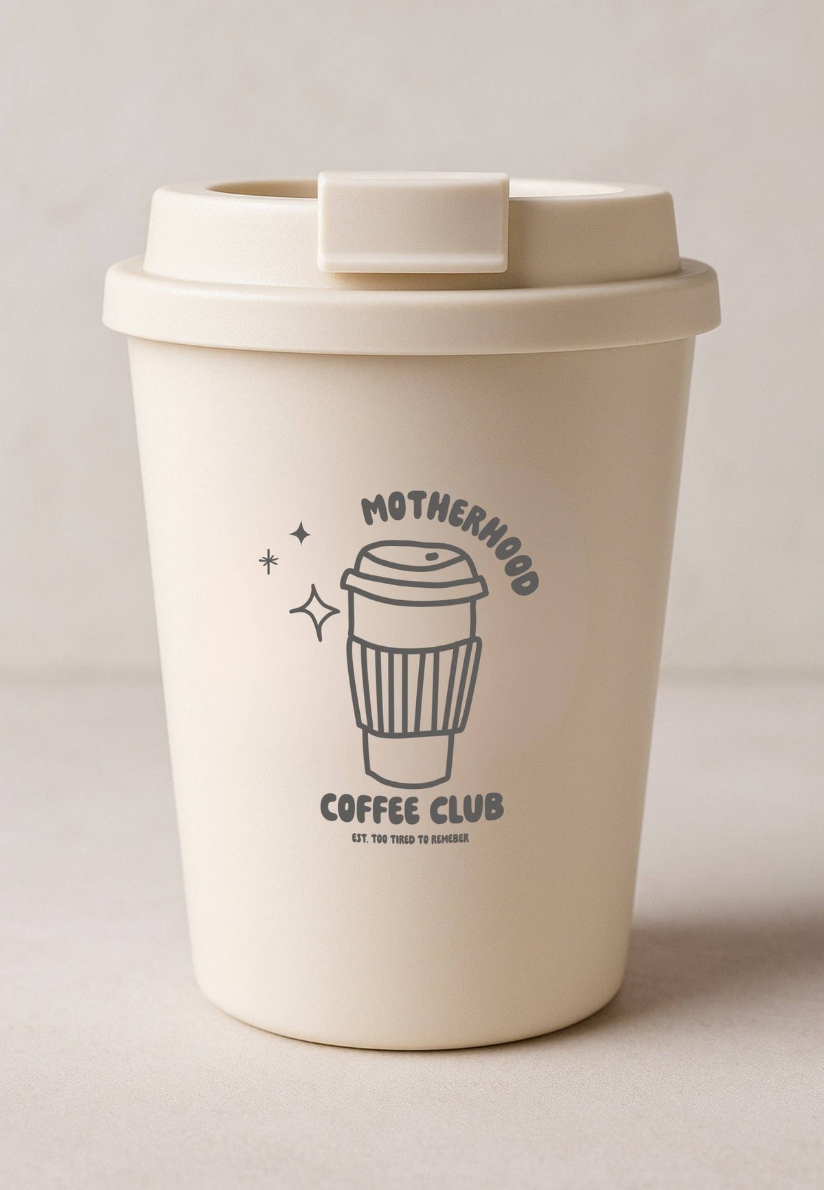 Motherhood Coffee Cup - Gray