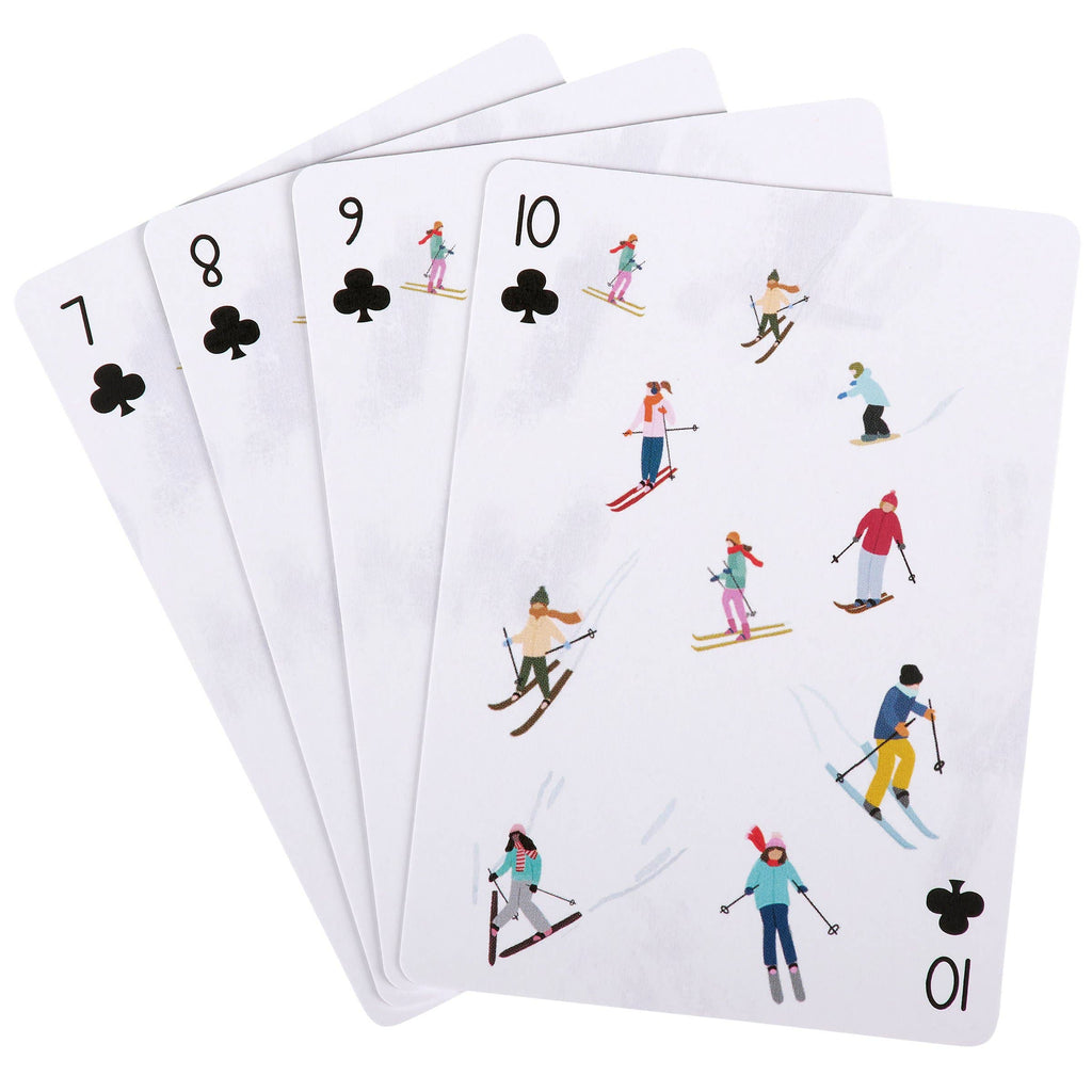 Skiing Fun Playing Cards