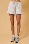 HIGH RISE COCKTAIL ALL OVER PRINT SWEATSHORT