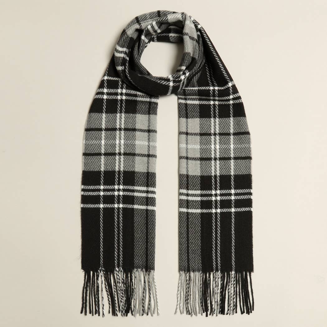 Plaid Herringbone Scarf