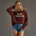 Burgundy Wine Season Lightweight Sweater