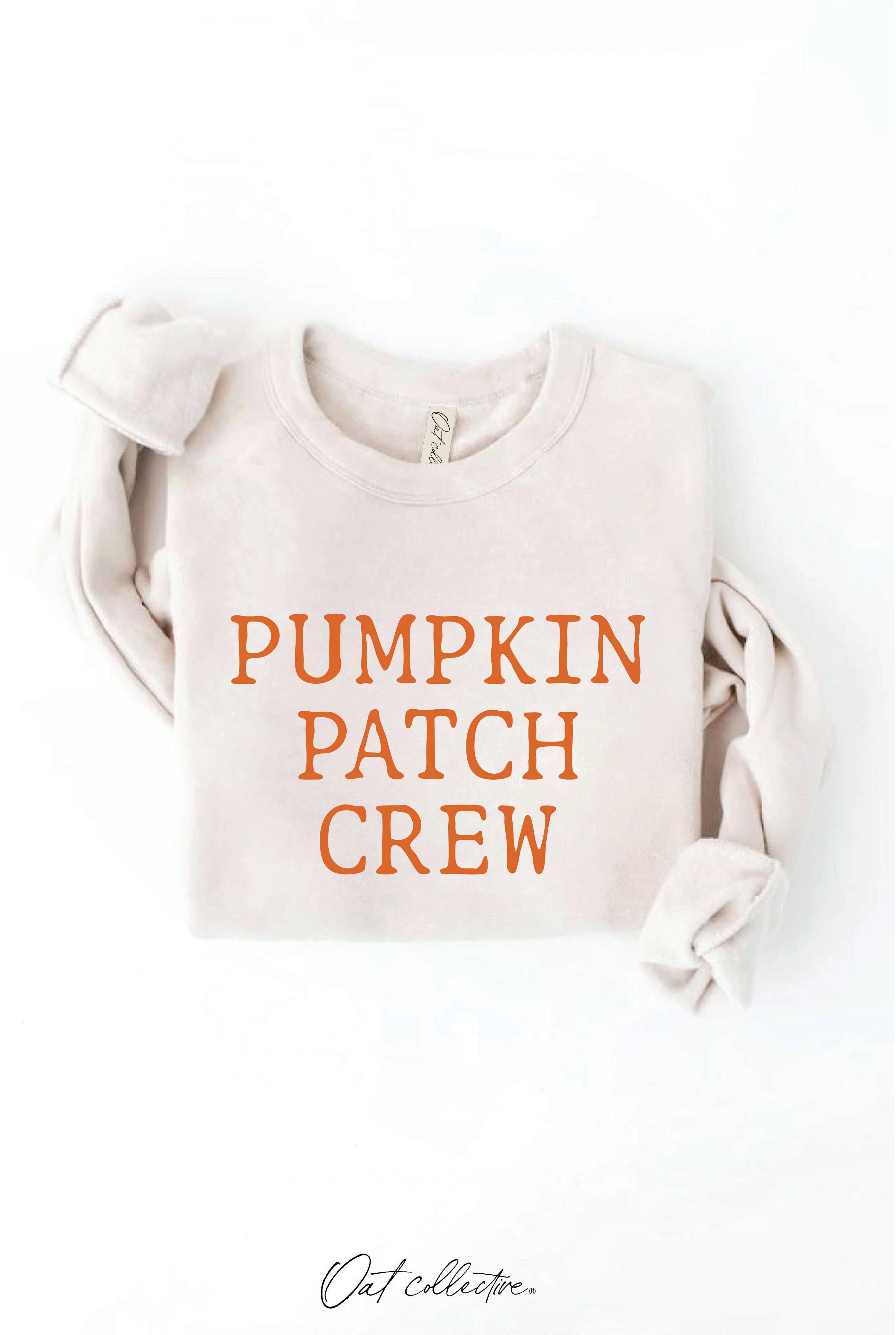 PUMPKIN PATCH CREW Graphic Sweatshirt: HEATHER DUST / M