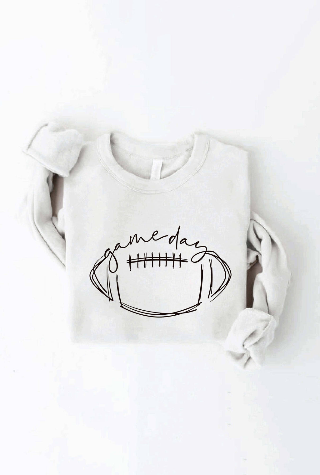 GAME DAY FOOTBALL Graphic Sweatshirt: DARK H. SAGE / XL
