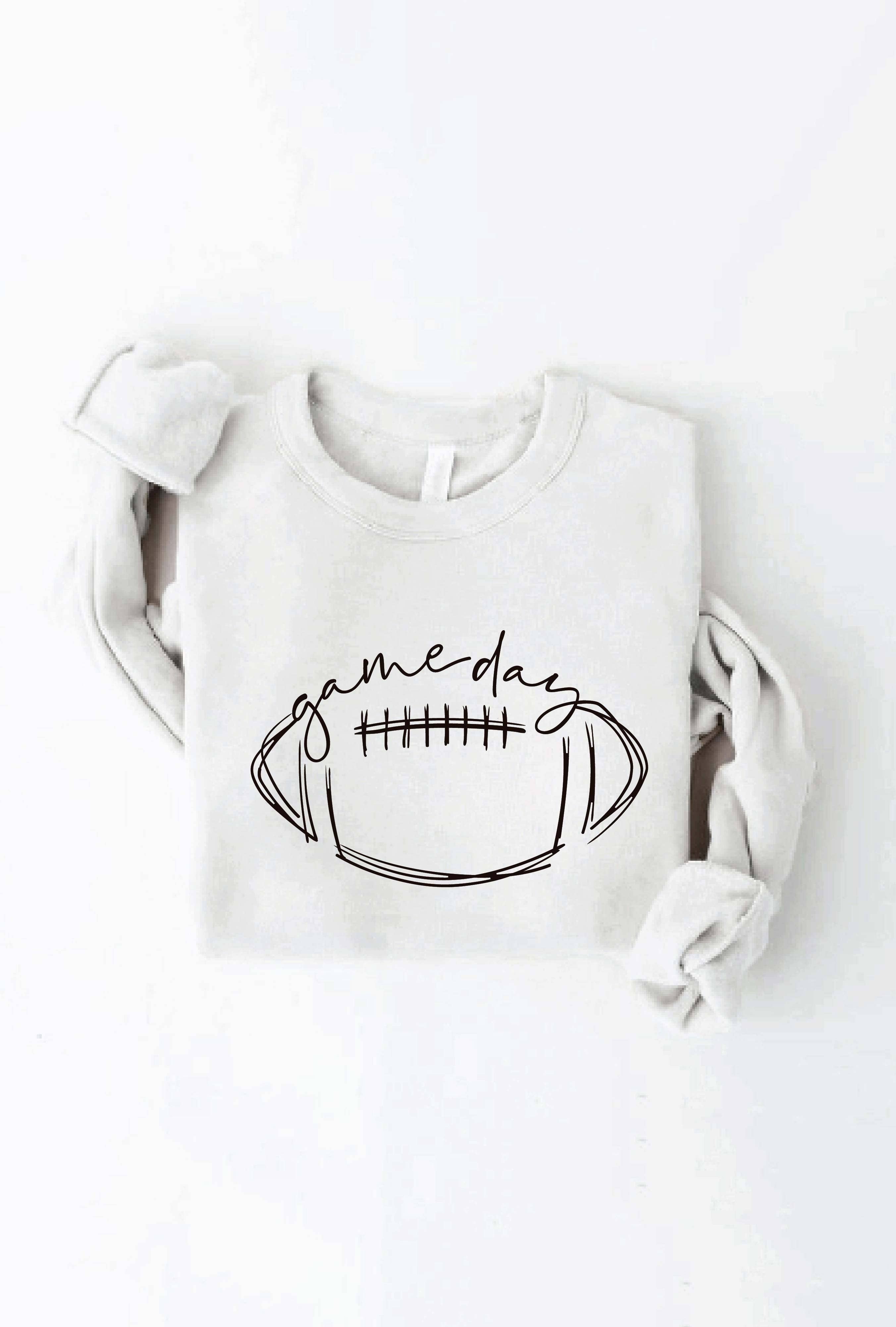GAME DAY FOOTBALL Graphic Sweatshirt: DARK H. SAGE / XL