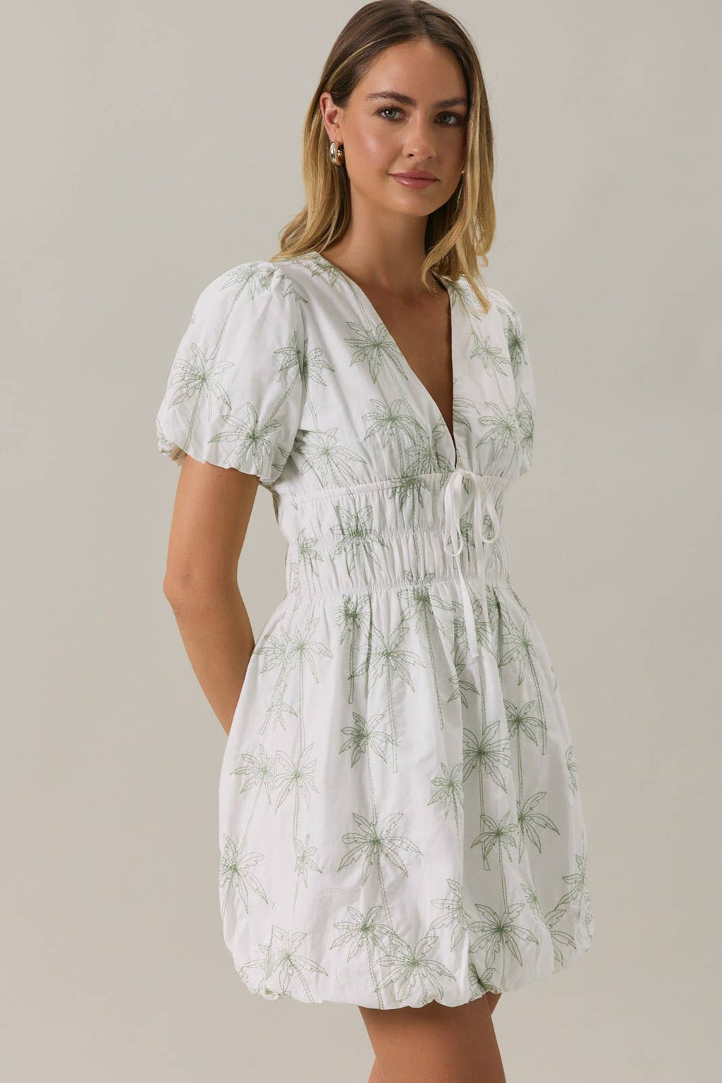 Palm Breeze Bubble Dress