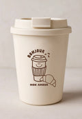 Bonjour Mon Amour Coffee Cup -  brown