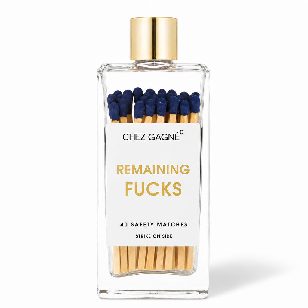 Remaining F**ks - Glass Bottle Matches