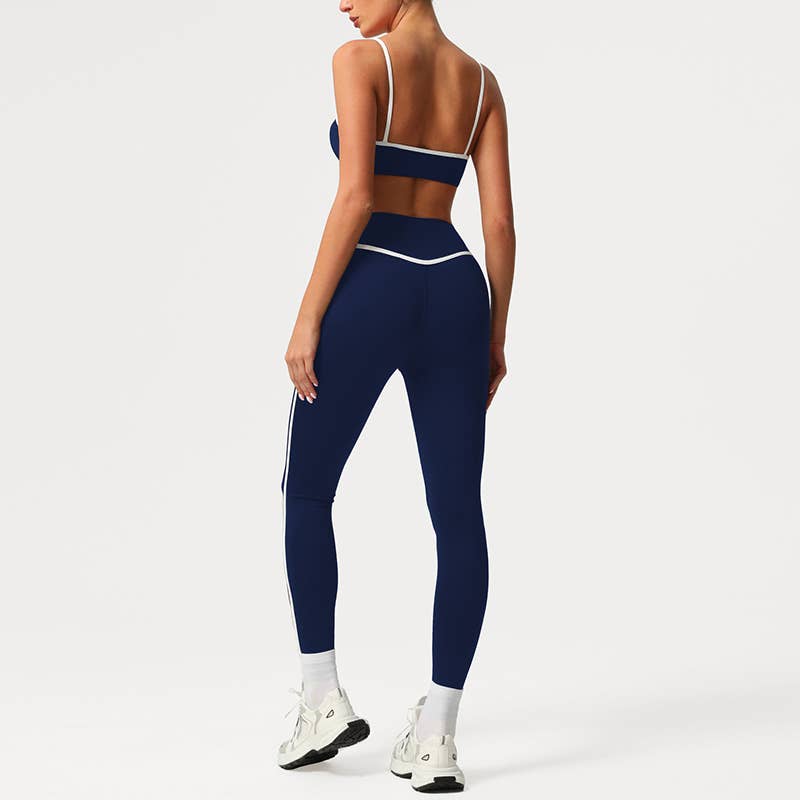 Built-In Pads Bra&High-Waisted Leggings 2-Piece Acctive set