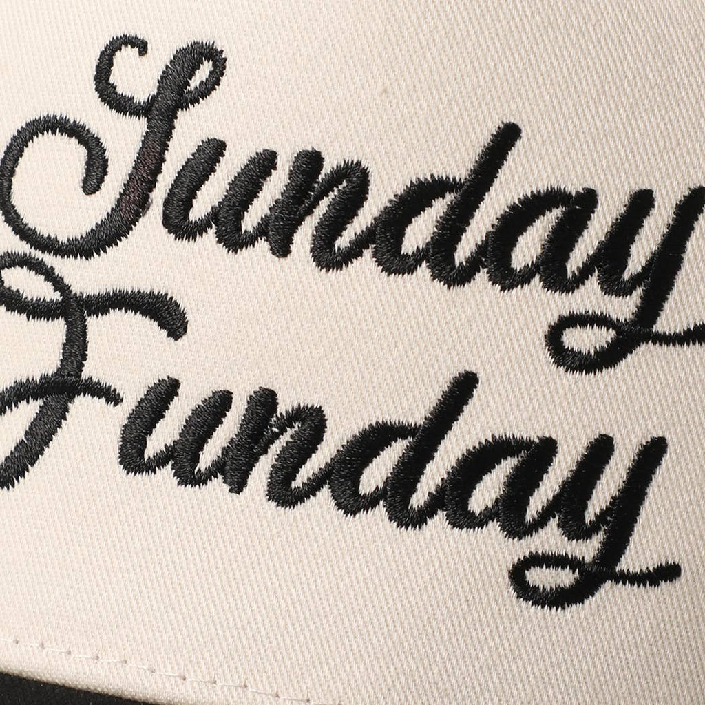 Sunday Funday Embroidered Two -Tone Mesh Trucker Hat