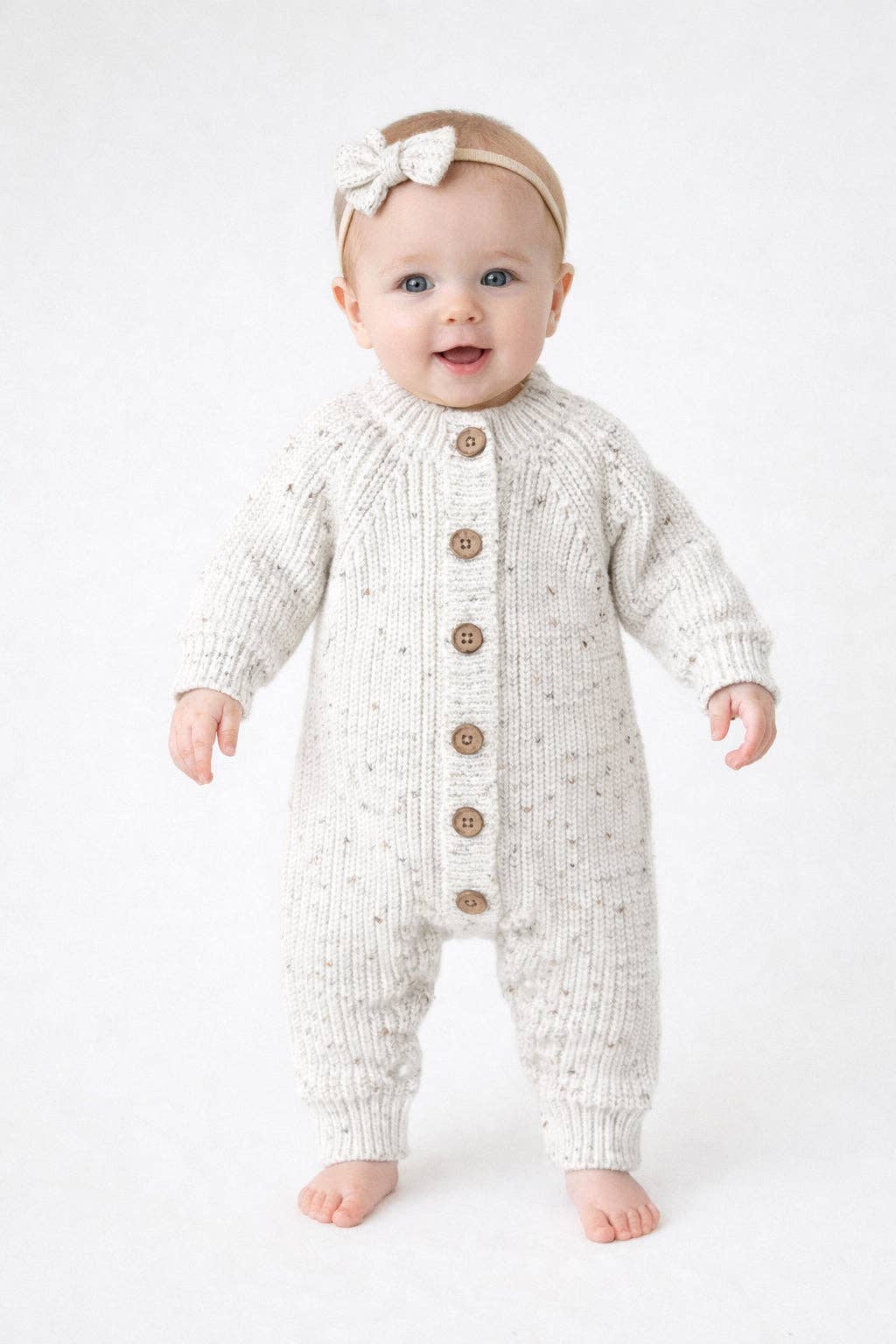 Cotton knitted Jumper Meko: Pine / Newborn