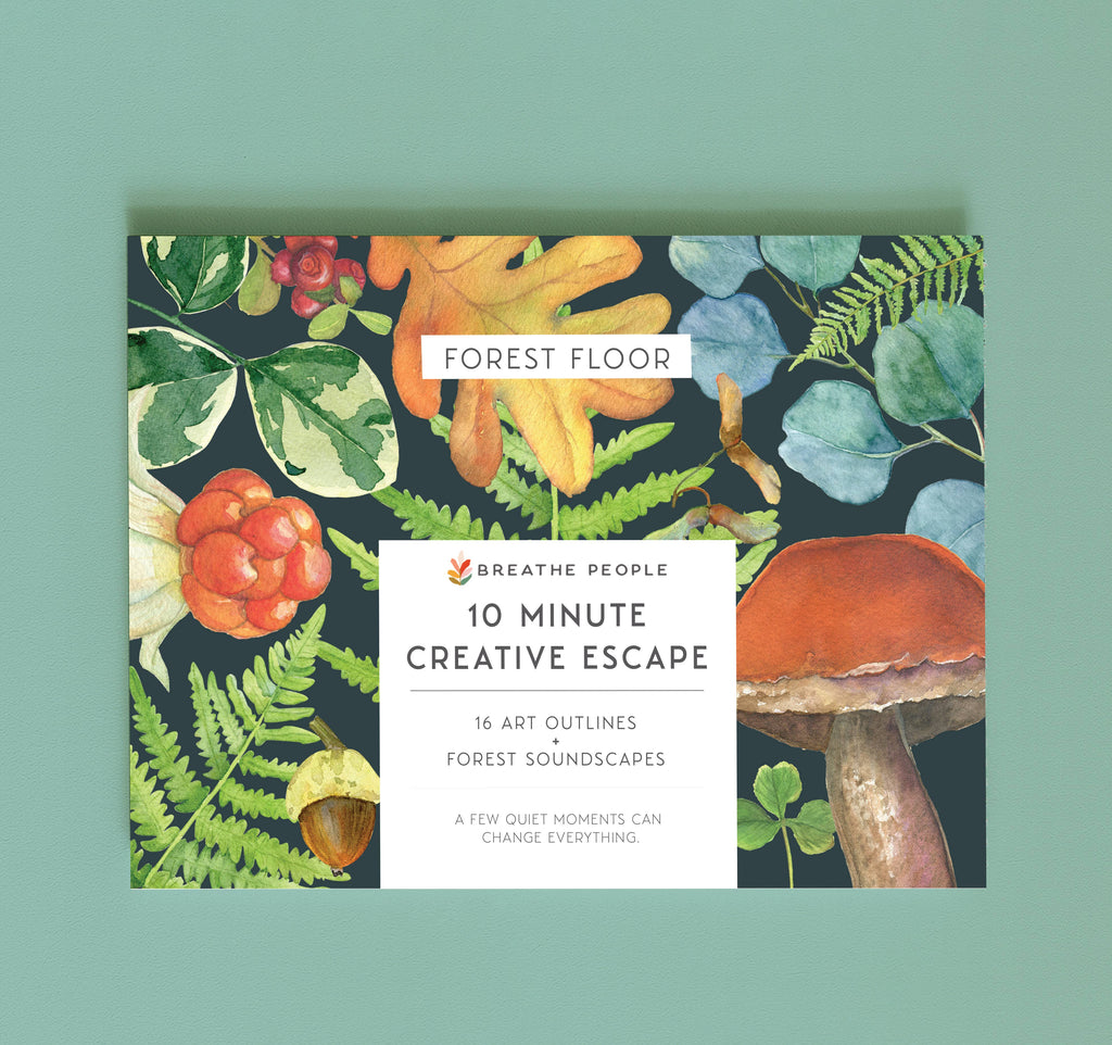 10 Minute Creative Escape Art Book — Forest Floor