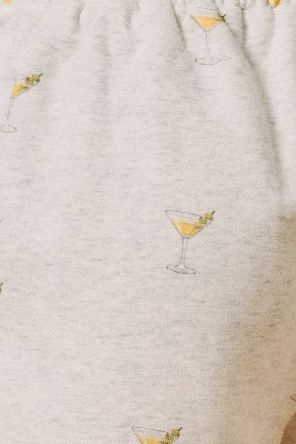HIGH RISE COCKTAIL ALL OVER PRINT SWEATSHORT