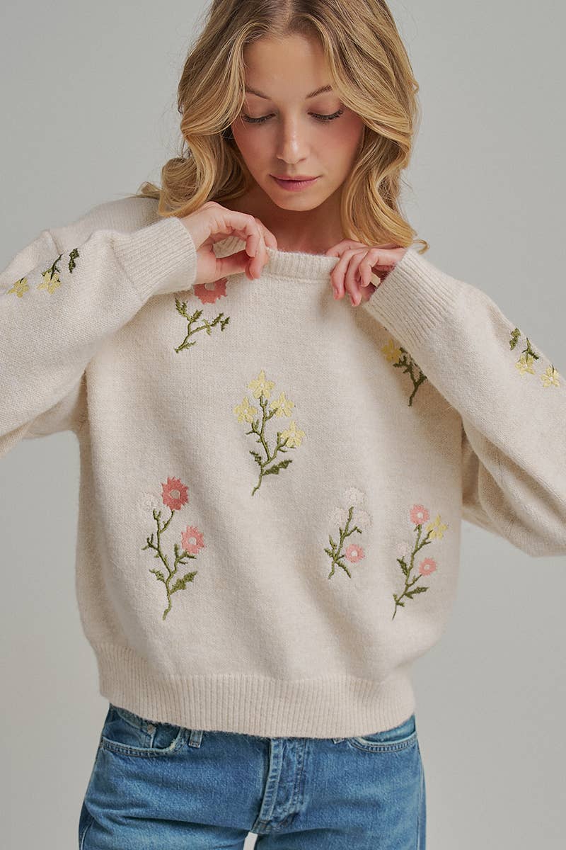 Fields of Flowers Sweater