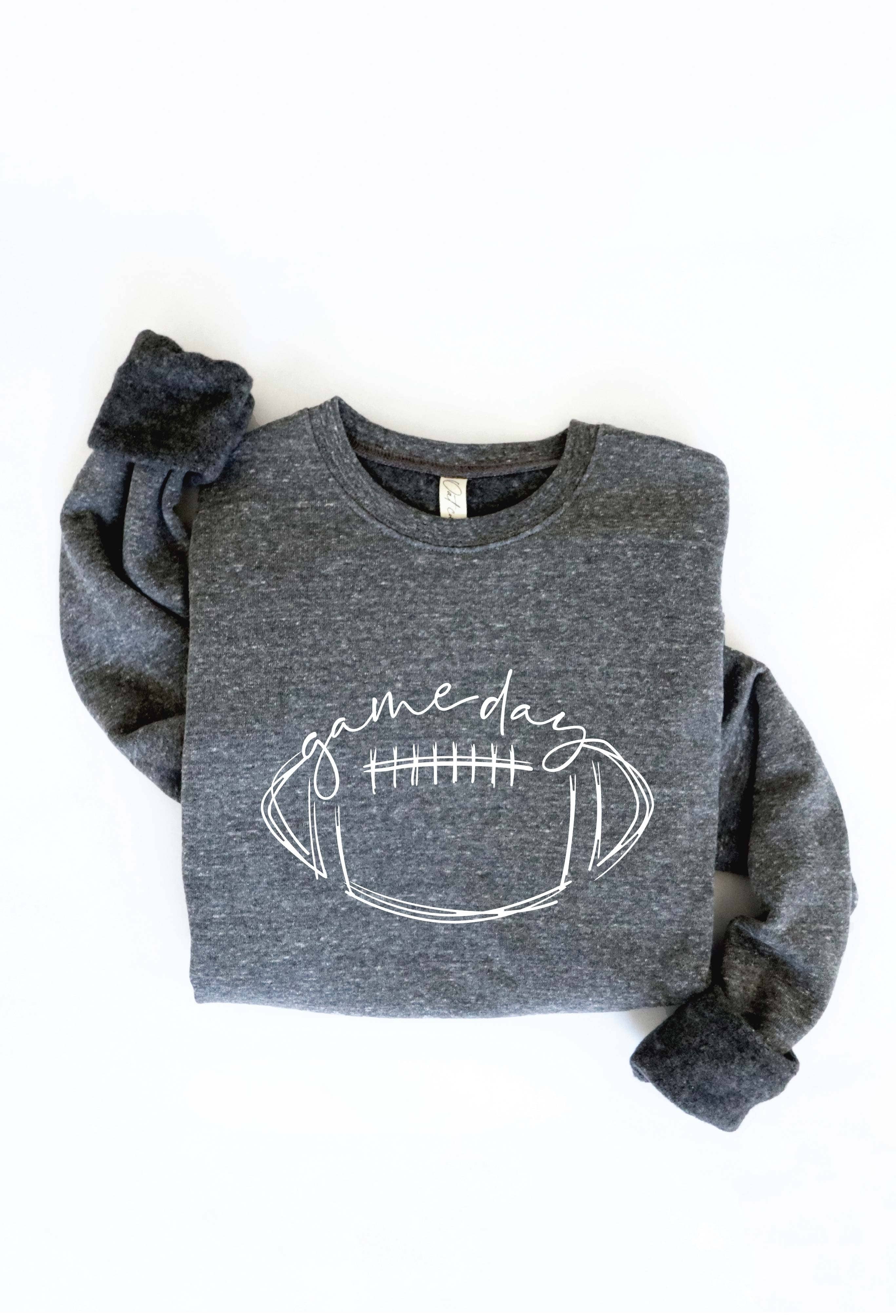 GAME DAY FOOTBALL Graphic Sweatshirt: DARK H. SAGE / XL